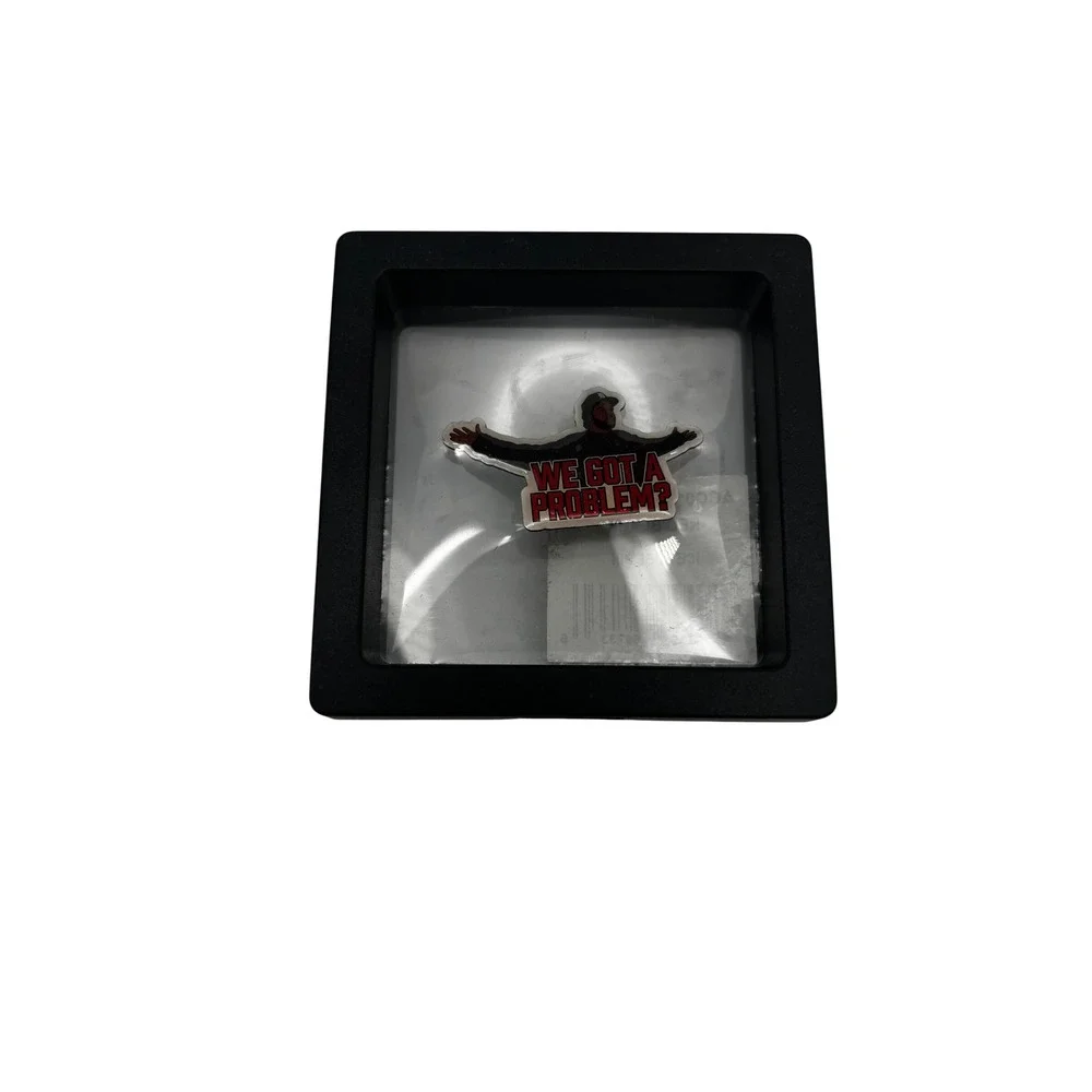 Ice Cube We Got A Problem Enamel Pin Red Black Hip Hop Rap
